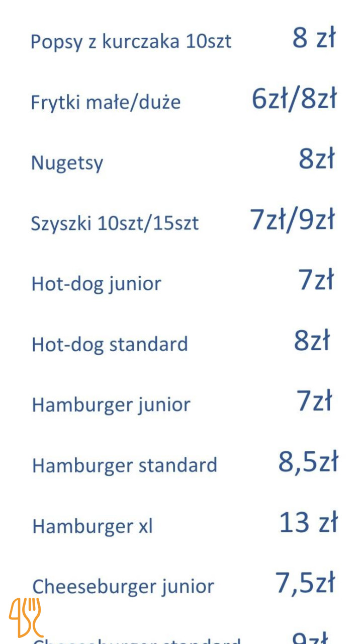 Nie Tylko Kurczak Menu