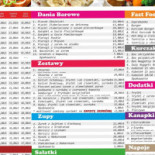 nowe Bartolini Menu