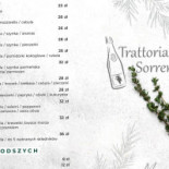 Trattoria Sorrento Menu