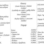 Róża Menu