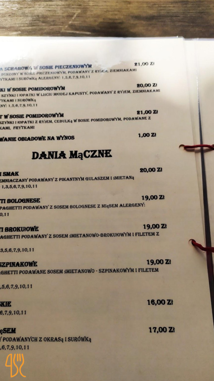 Domowe Obiady Zefir Menu
