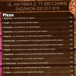Pizzeria. Dom Towarowy Menu