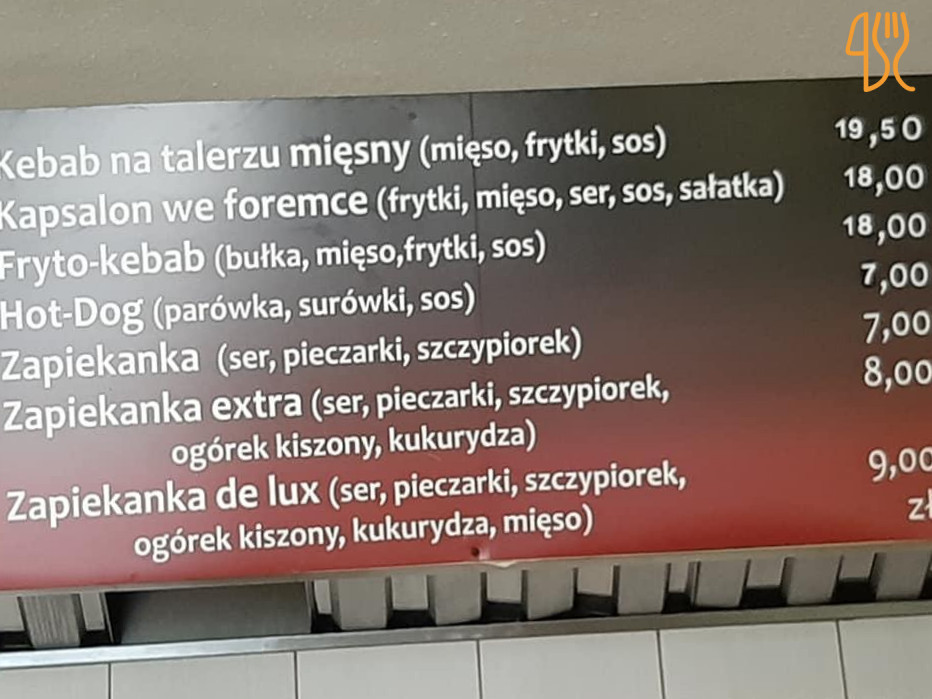 Kebab Z Gwoździem Menu