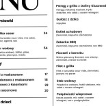 Karczma Maciejówka K/ojcowa Menu