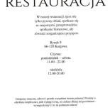 Trzy Korony Menu