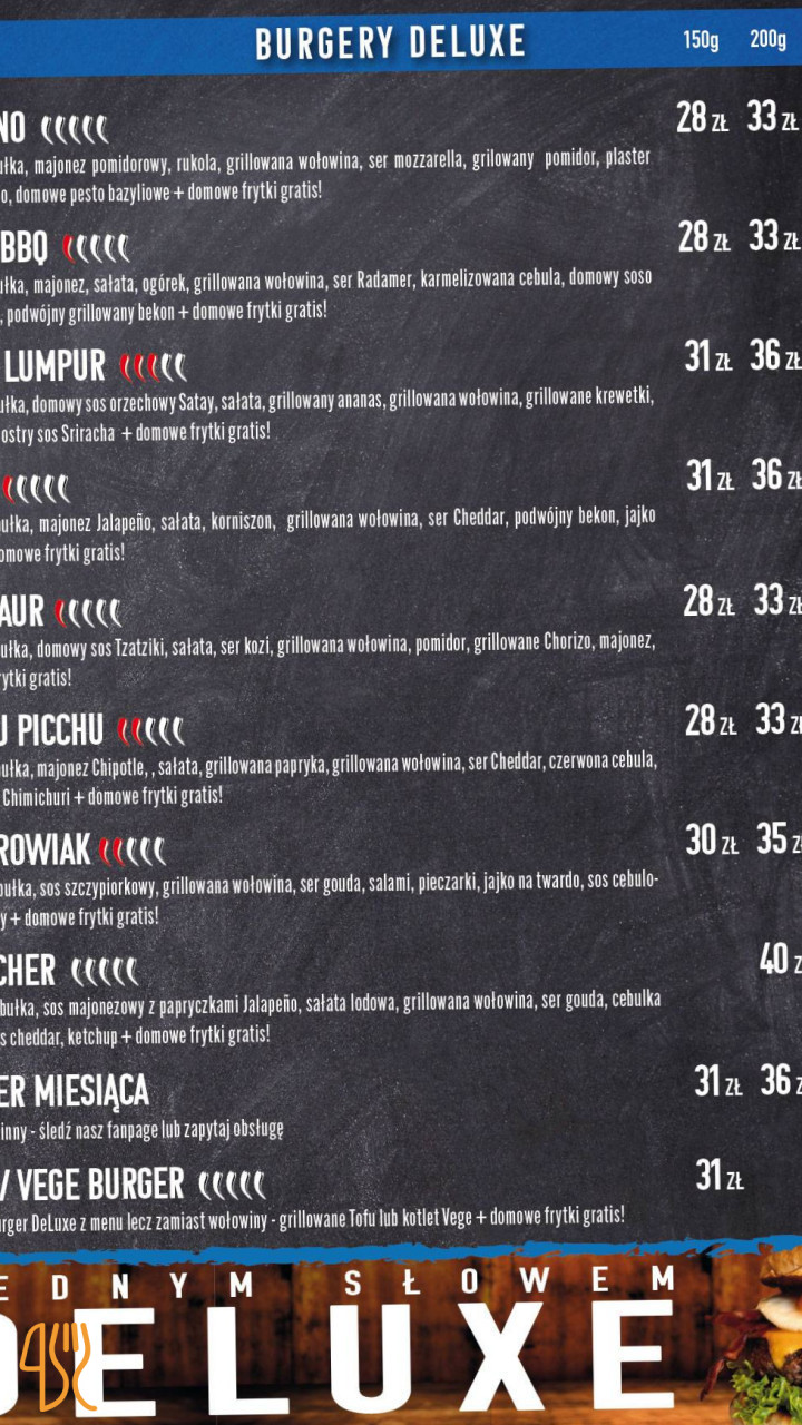 Krówka I Połówka Menu