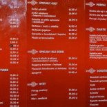 Karczma U Gały Menu