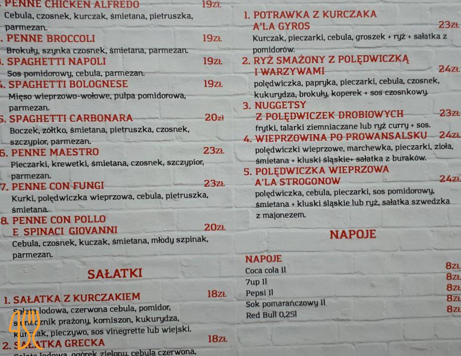 Pizzeria Maestro Menu