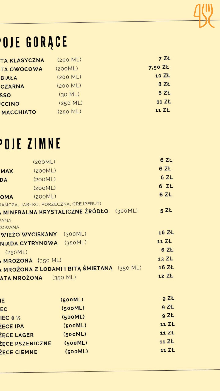 Pierogarnia Pod 30-ką Menu