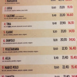 Pizzeria Capri menu