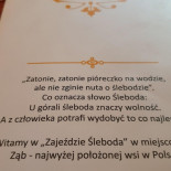 Zajazd Śleboda Menu