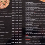 Pizzeria Caramba Menu