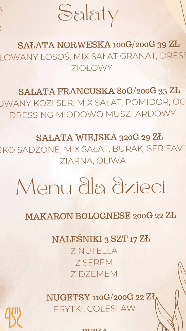 Restauracja W Kamienicy Maciej Nyklewicz Menu