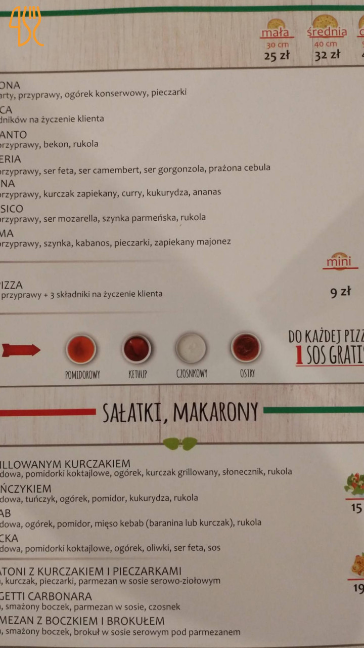 Pizzeria Palermo Menu
