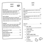 Bistro Na Dolinie Menu