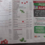 Agawa Kawiarnia Pizzeria Menu