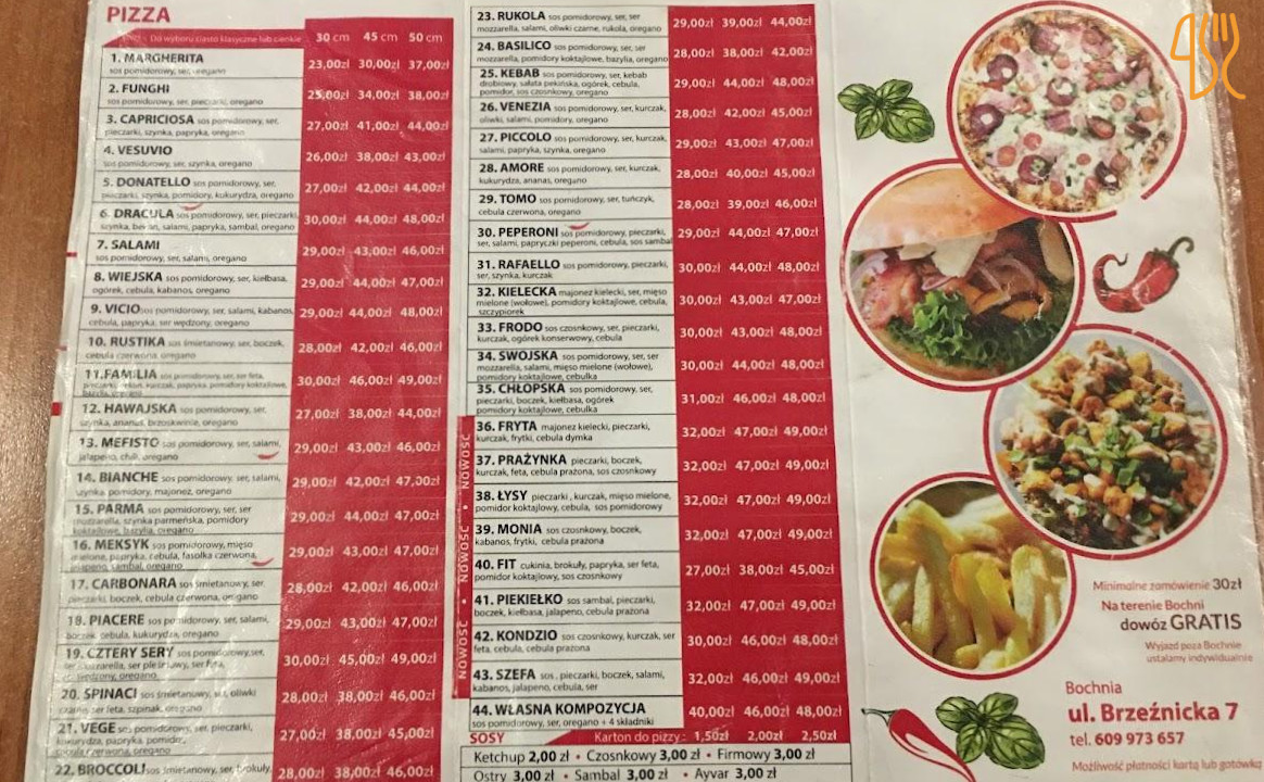Familia Pizza Balkan Grill Menu