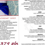 Gościniec Szumny Menu