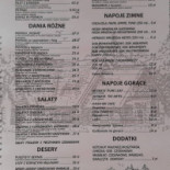 Zajazd Zornica Menu