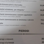 Zajazd Oczko Podlasia Menu