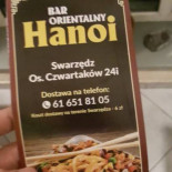 Orientalny Hanoi Menu
