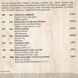Goralska Koliba Menu