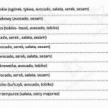 Saijo Sushi Menu