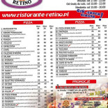 Pizzeria Retino Menu