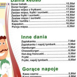 Kebab Kebabownia Menu