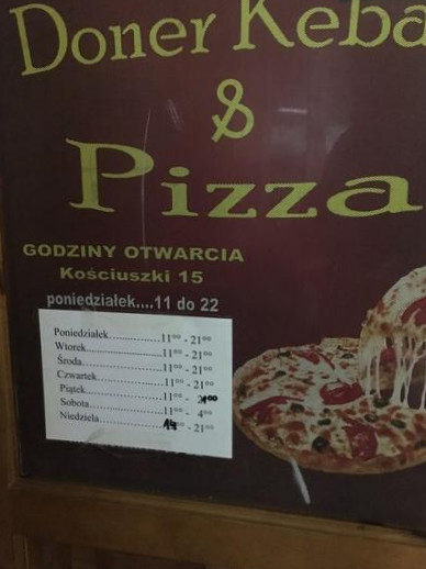 Kebab Kebabownia Menu