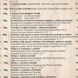 Goralska Koliba Menu