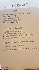 Lis I Kura Menu
