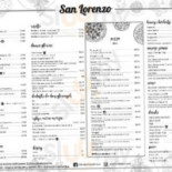 San Lorenzo Menu