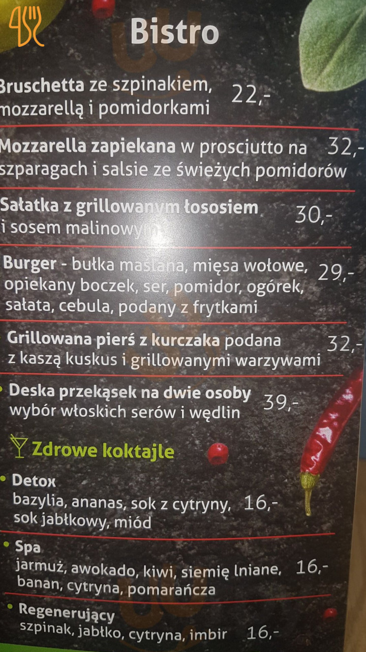 Mio Piano Bistro Menu