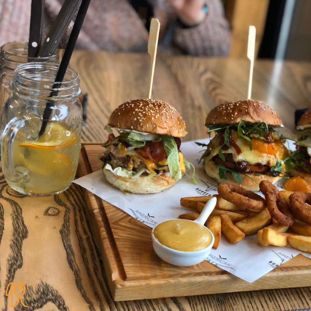 American Burger Menu