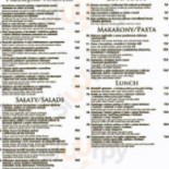 Mała Tumska Menu