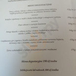 Restaurant Bar Cristal Menu