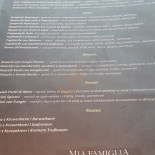 Mia Famiglia Menu