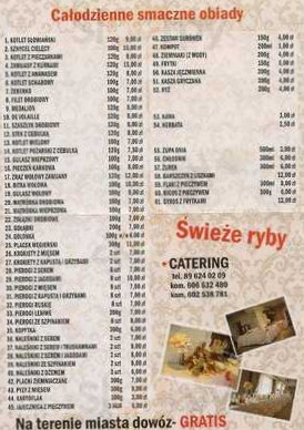 Sławianka Menu