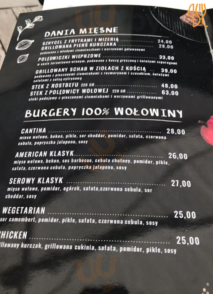 Cantina Port Menu