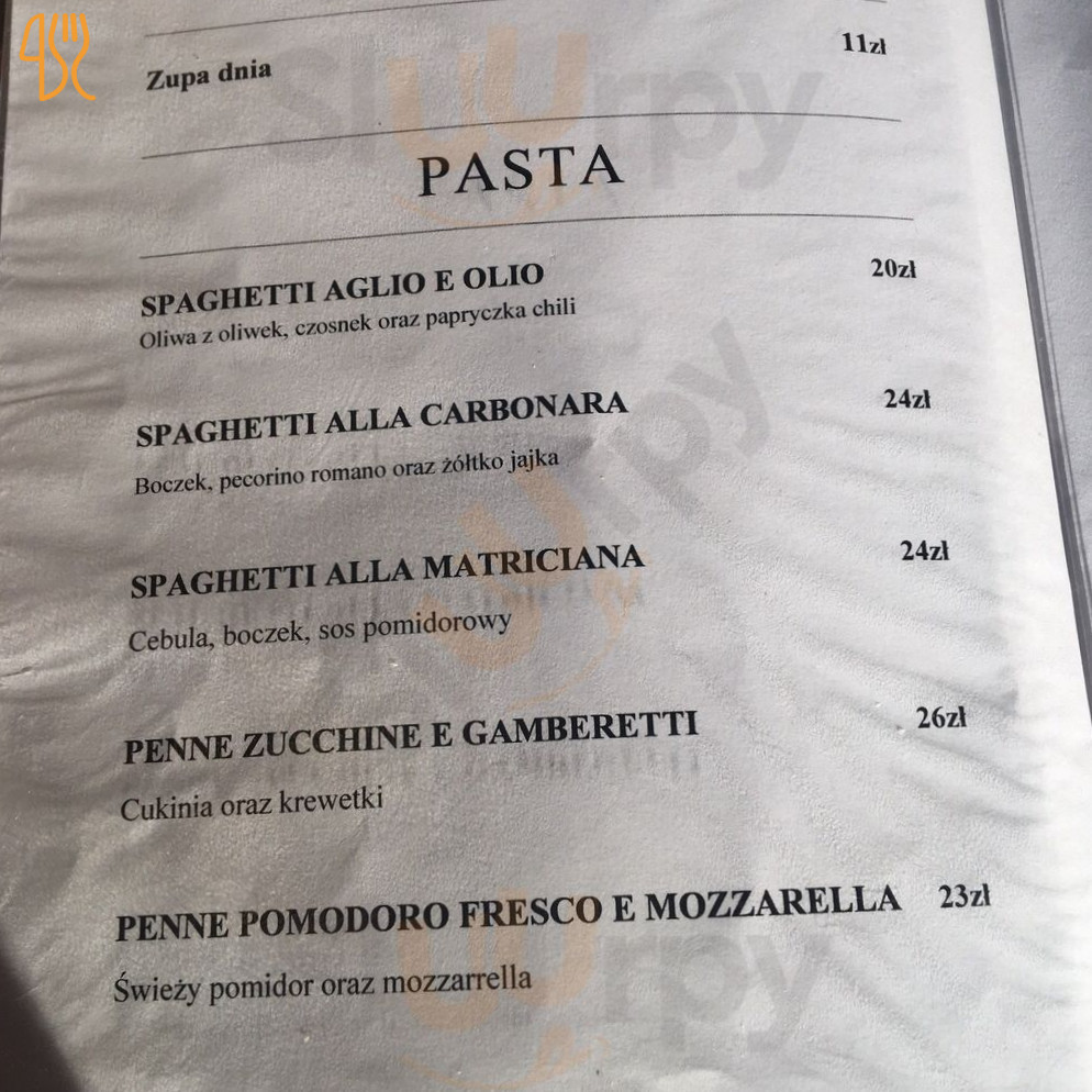 Trattoria Riccardo Menu