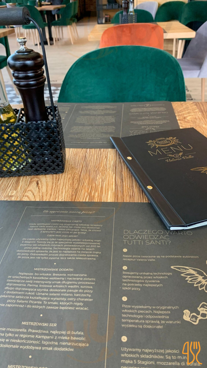 Tutti Santi Gorzów Wlkp. Menu