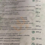 Karczma Jadło Karpackie Menu