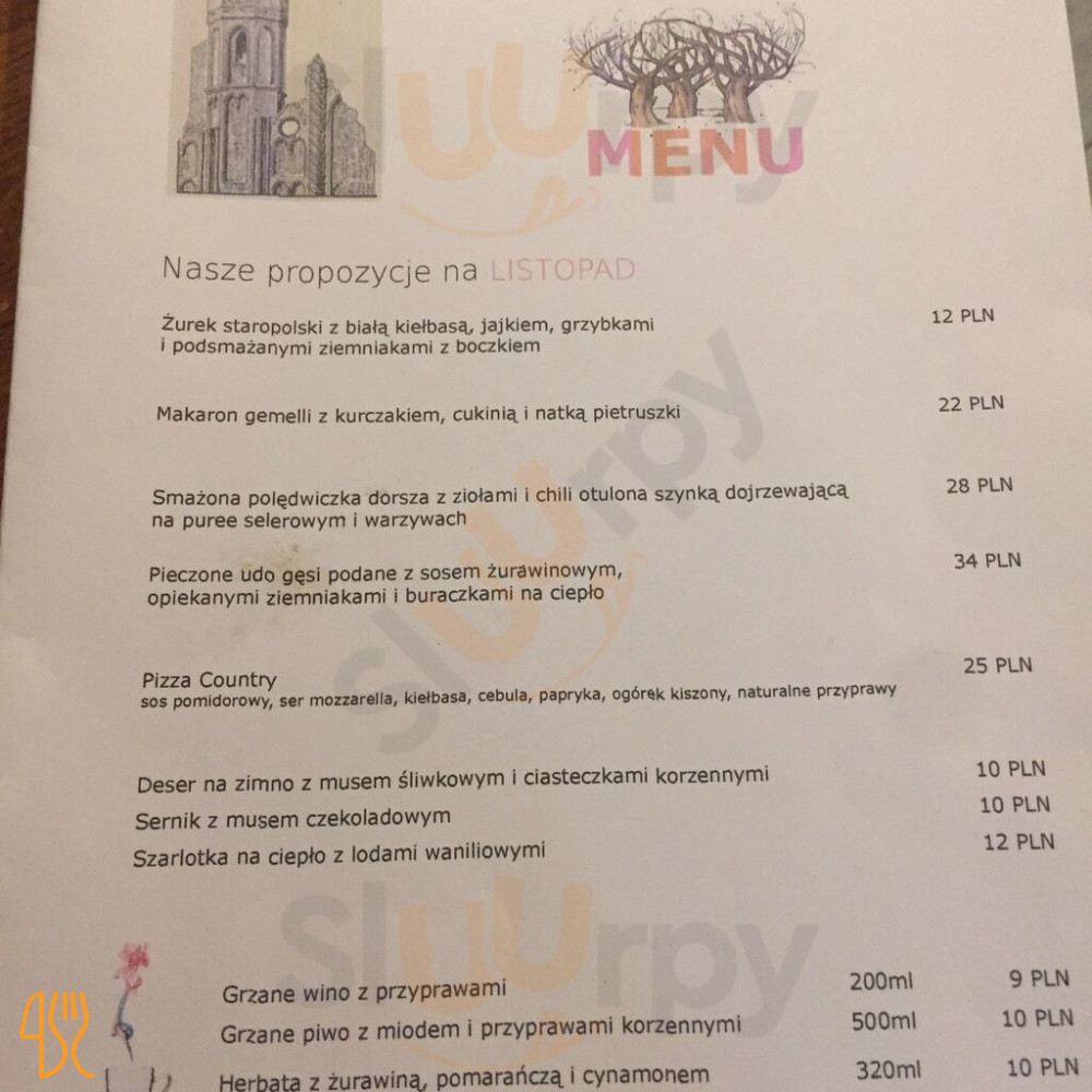 Starówka Menu