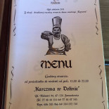 Karczma W Dolinie Menu