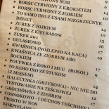 Karczma Pod Dębem Menu