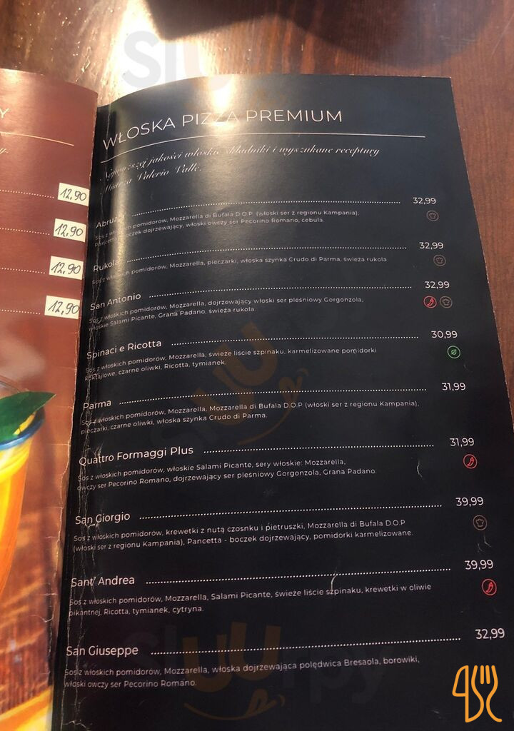 Pizzeria Tutti Santi Menu