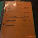 Koliba Pod Czarcim Kopytem Menu