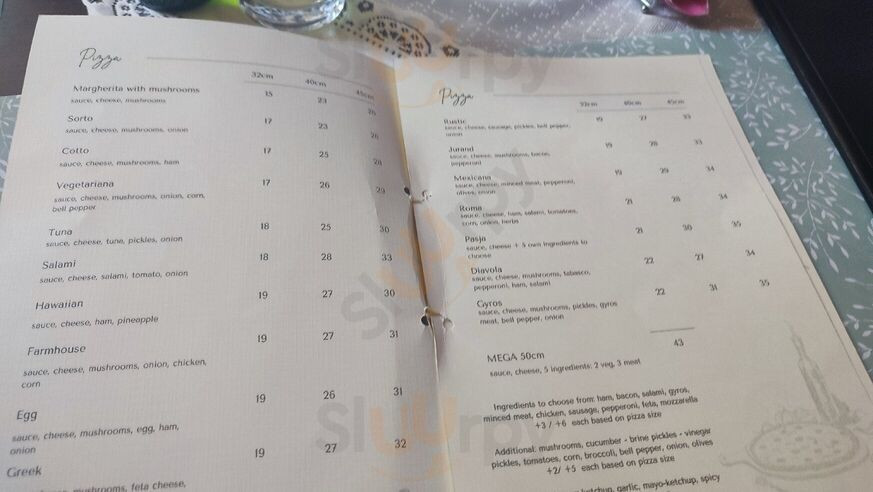 Pasja Menu