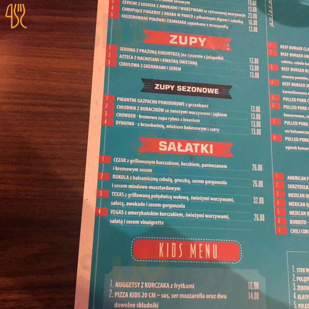 Vegas Pizza&grill Menu